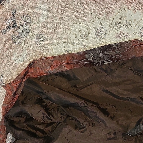 TanJay Vintage Brown and Rust Bohemian Button Front Blazer Size 24W - Picture 9 of 13